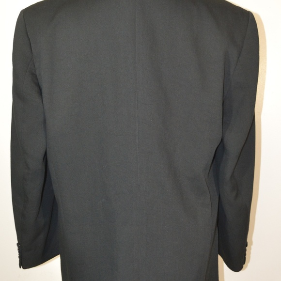 Reunion 42R Sport Coat Blazer Suit Jacket Black St - Picture 5 of 8